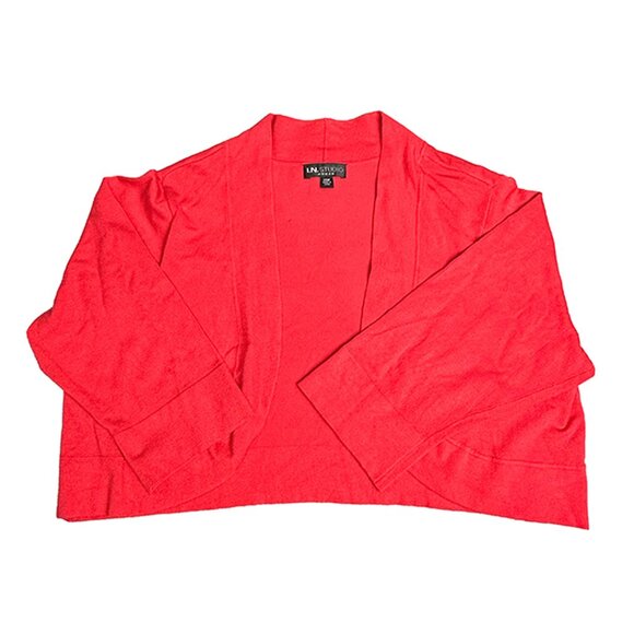 I.N. Studio Women’s Cardigan Coral Plus Size 20W - Picture 1 of 6